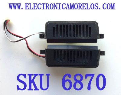 KIT DE  BOCINAS PARA TV INSIGNIA ( 2 PZ ) / NUMERO DE PARTE 3580-01-R / 16Ω 6W / MODELO NS-17E720A12	
